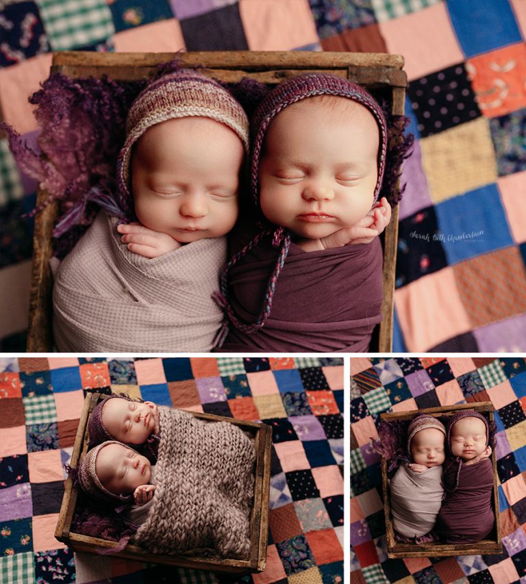 Twin Newborn Session | Baby Girls | North East Mississippi Newborn Photographer